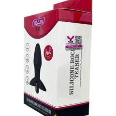 Plug anal Rocket Plug de silicón suave con 10 funciones de vibración, textura sedosa y diseño moderno de Glow & Vibe.