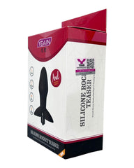 Plug anal Rocket Plug de silicón suave con 10 funciones de vibración, textura sedosa y diseño moderno de Glow & Vibe.