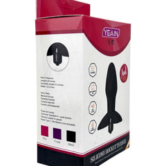 Plug anal Rocket Plug de silicón suave con 10 funciones de vibración, textura sedosa y diseño moderno de Glow & Vibe.
