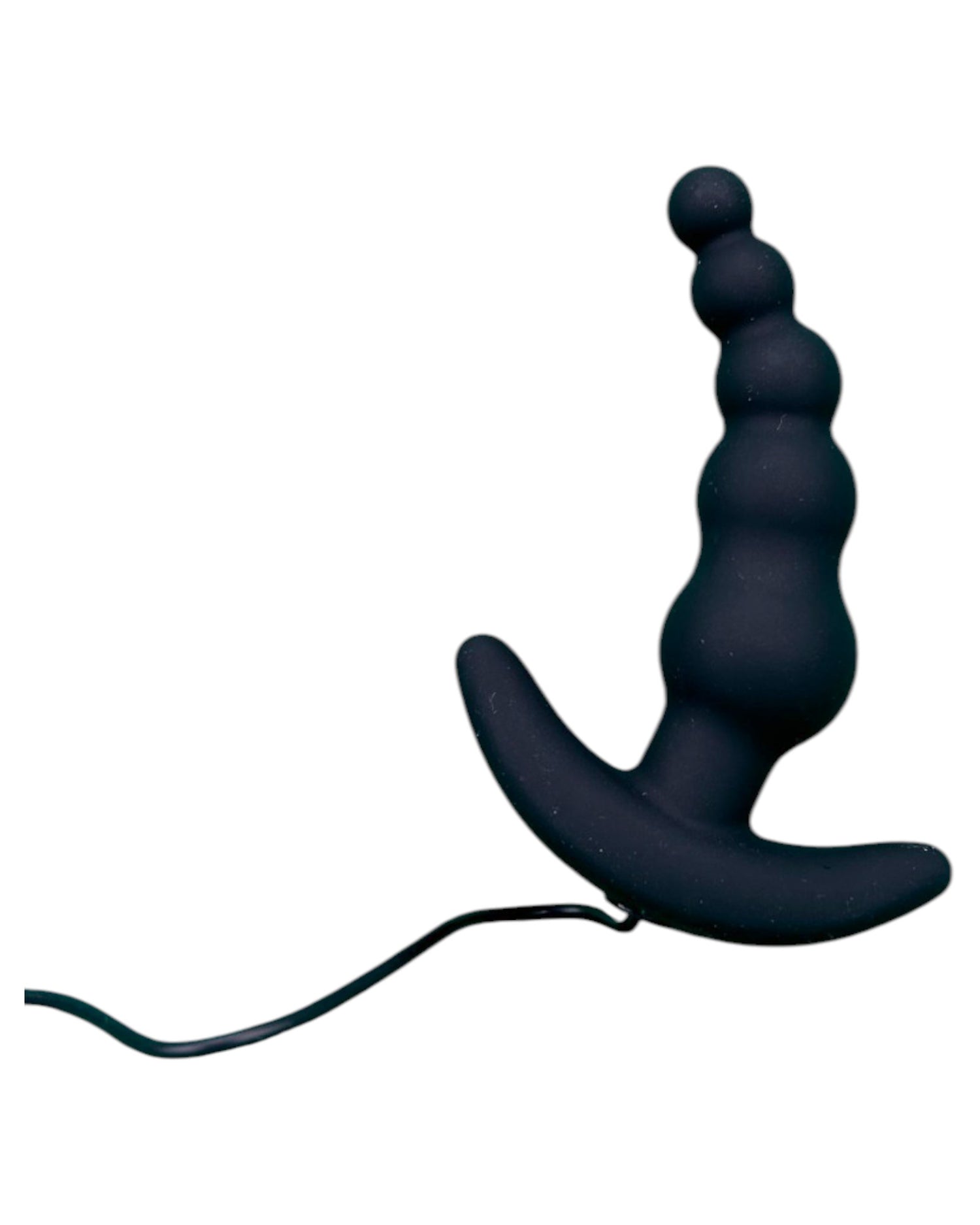 Plug anal Beads Plug de silicón suave con forma de esferas y 10 funciones de vibración, marca Glow & Vibe.