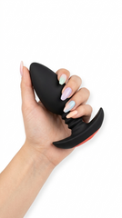 Plug anal Intense Plug de silicón suave, resistente al agua, con 9 funciones de vibración, diseño elegante Glow & Vibe.