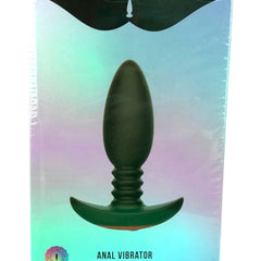 Plug anal Intense Plug de silicón suave, resistente al agua, con 9 funciones de vibración, diseño elegante Glow & Vibe.