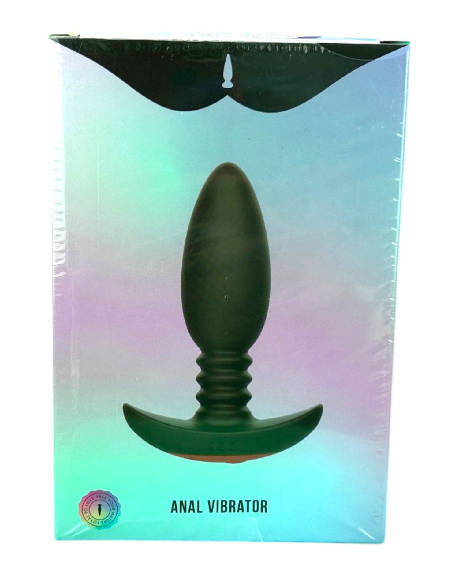 Plug anal Intense Plug de silicón suave, resistente al agua, con 9 funciones de vibración, diseño elegante Glow & Vibe.