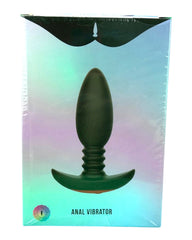 Plug anal Intense Plug de silicón suave, resistente al agua, con 9 funciones de vibración, diseño elegante Glow & Vibe.