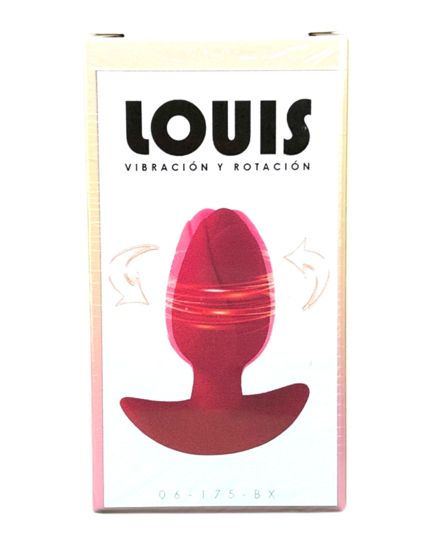 Plug anal Louis Motion de silicón suave con rotación y 10 funciones de vibración, diseño premium de Glow & Vibe.