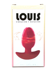 Plug anal Louis Motion de silicón suave con rotación y 10 funciones de vibración, diseño premium de Glow & Vibe.