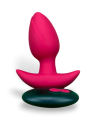 Plug anal Louis Motion de silicón suave con rotación y 10 funciones de vibración, diseño premium de Glow & Vibe.