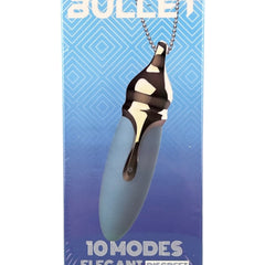 Collar anal Pearl Chain de silicón suave con 10 funciones de vibración y esferas brillantes, diseño elegante de Glow & Vibe.
