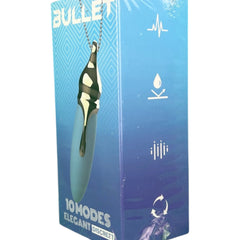Collar anal Pearl Chain de silicón suave con 10 funciones de vibración y esferas brillantes, diseño elegante de Glow & Vibe.