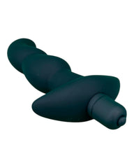 Plug anal P-Spot Vibe de silicón suave para estimulación prostática, con 10 funciones de vibración, marca Glow & Vibe.