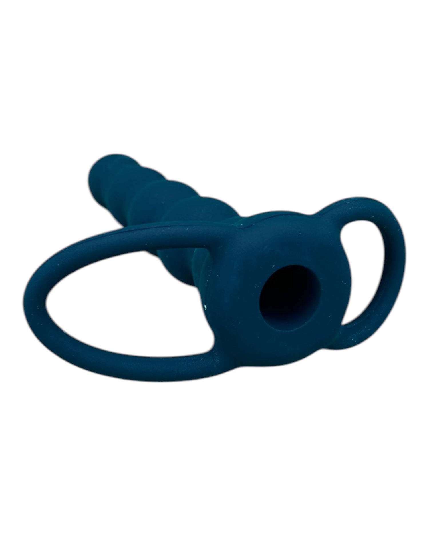 Plug anal Rock Beads de silicón suave con diseño de esfera y vibración sencilla, accesorio práctico Glow & Vibe.