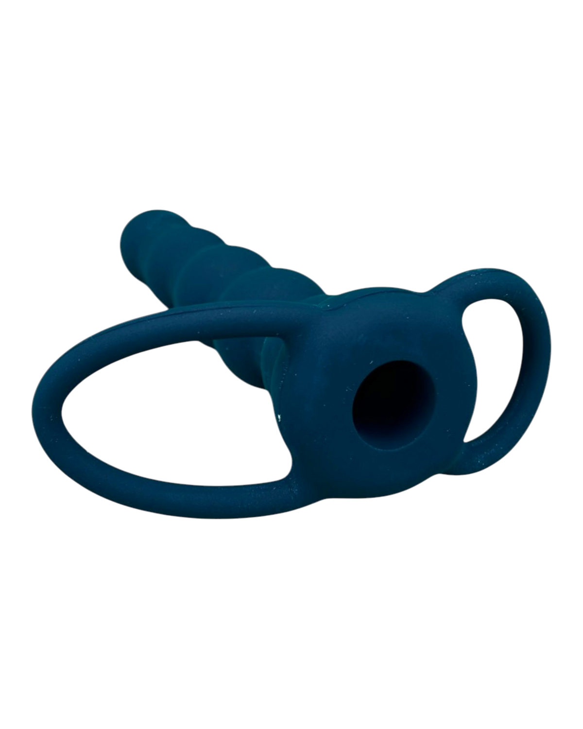 Plug anal Rock Beads de silicón suave con diseño de esfera y vibración sencilla, accesorio práctico Glow & Vibe.