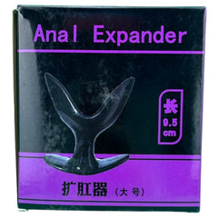 Plug anal Crazy Expand de gel rígido con diseño expansivo, ideal para estimulación intensa, marca Glow & Vibe.