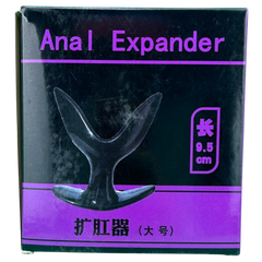 Plug anal Crazy Expand de gel rígido con diseño expansivo, ideal para estimulación intensa, marca Glow & Vibe.