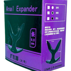 Plug anal Crazy Expand de gel rígido con diseño expansivo, ideal para estimulación intensa, marca Glow & Vibe.