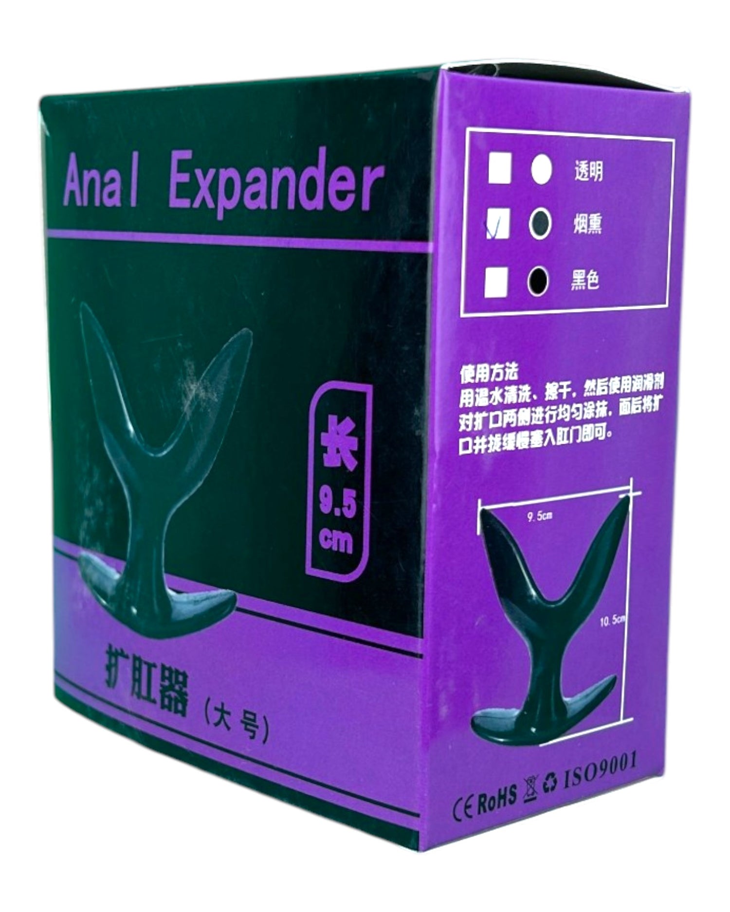 Plug anal Crazy Expand de gel rígido con diseño expansivo, ideal para estimulación intensa, marca Glow & Vibe.