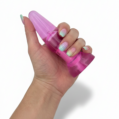 Dilatador anal Pearl Explorer de gel suave, compacto y seguro, diseño elegante y delicado de Glow & Vibe.