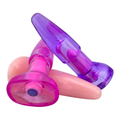 Dilatador anal Pearl Explorer de gel suave, compacto y seguro, diseño elegante y delicado de Glow & Vibe.