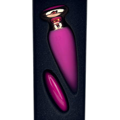 Dilatador anal Pearl Nature de silicón suave con 10 funciones de vibración, diseño elegante y natural de Glow & Vibe.