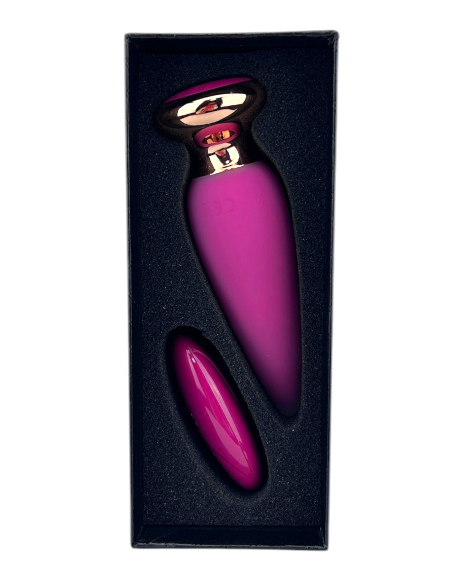 Dilatador anal Pearl Nature de silicón suave con 10 funciones de vibración, diseño elegante y natural de Glow & Vibe.