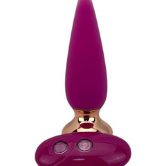 Dilatador anal Pearl Nature de silicón suave con 10 funciones de vibración, diseño elegante y natural de Glow & Vibe.