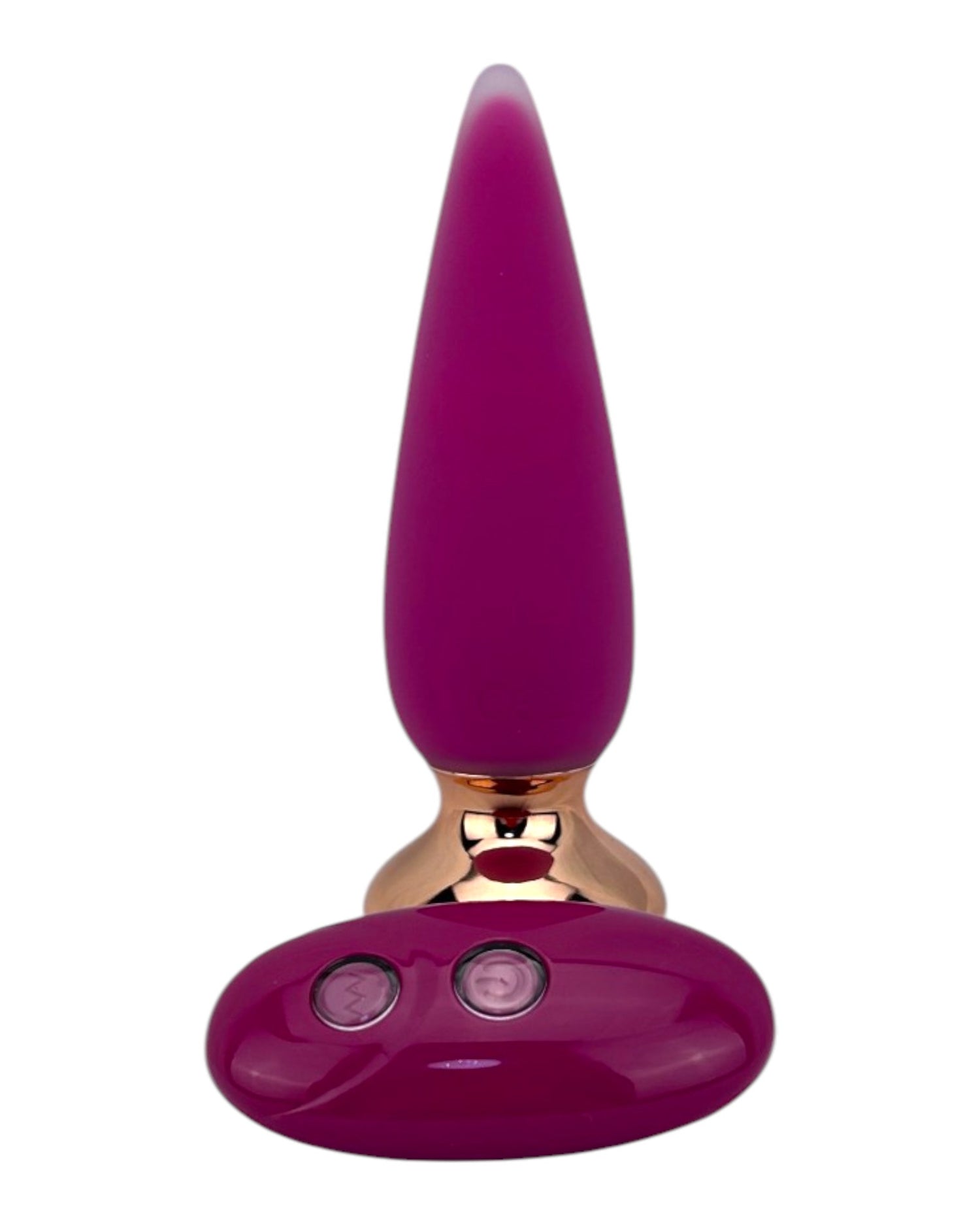 Dilatador anal Pearl Nature de silicón suave con 10 funciones de vibración, diseño elegante y natural de Glow & Vibe.