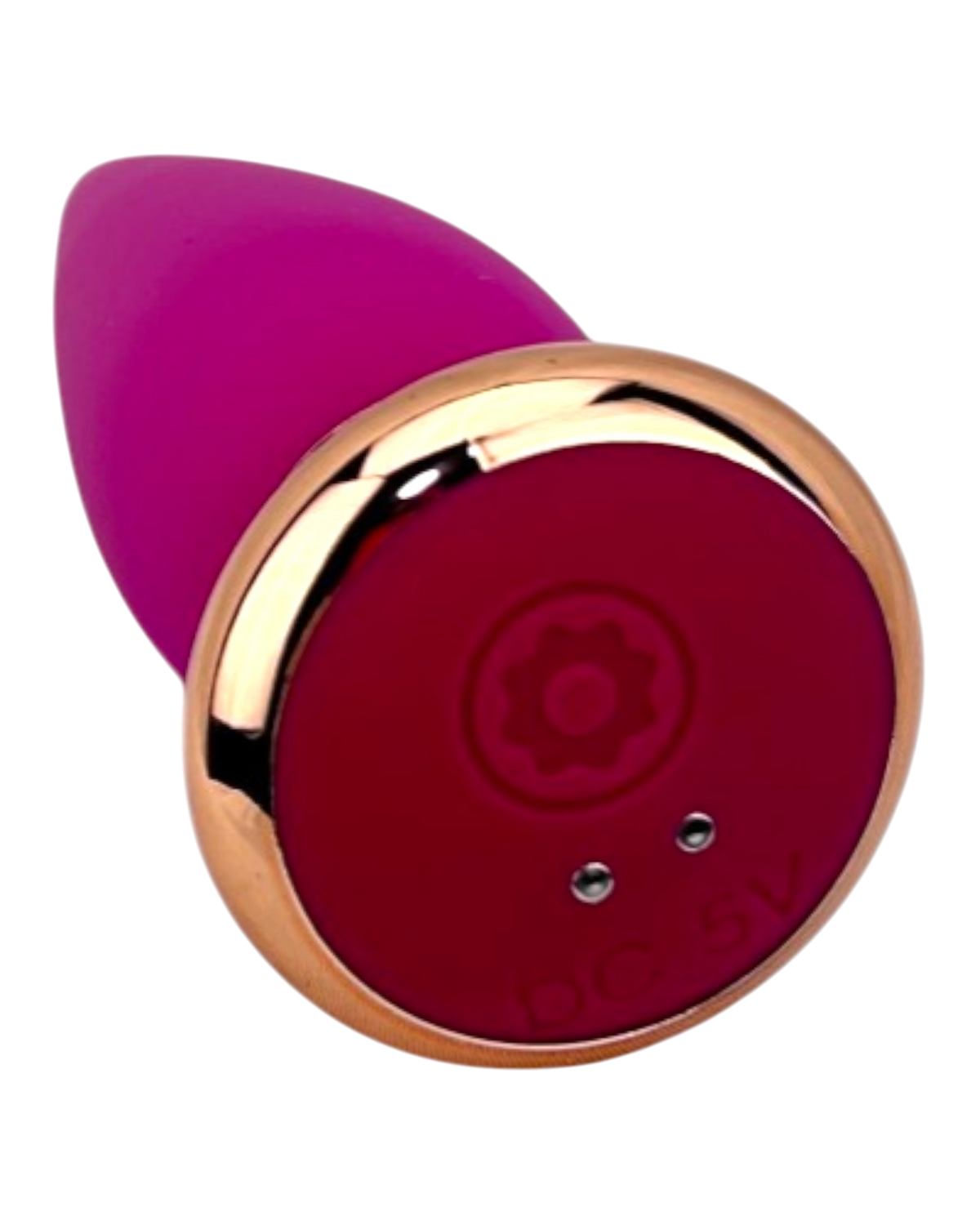 Dilatador anal Pearl Nature de silicón suave con 10 funciones de vibración, diseño elegante y natural de Glow & Vibe.