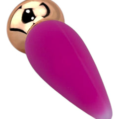 Dilatador anal Pearl Nature de silicón suave con 10 funciones de vibración, diseño elegante y natural de Glow & Vibe.