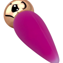 Dilatador anal Pearl Nature de silicón suave con 10 funciones de vibración, diseño elegante y natural de Glow & Vibe.