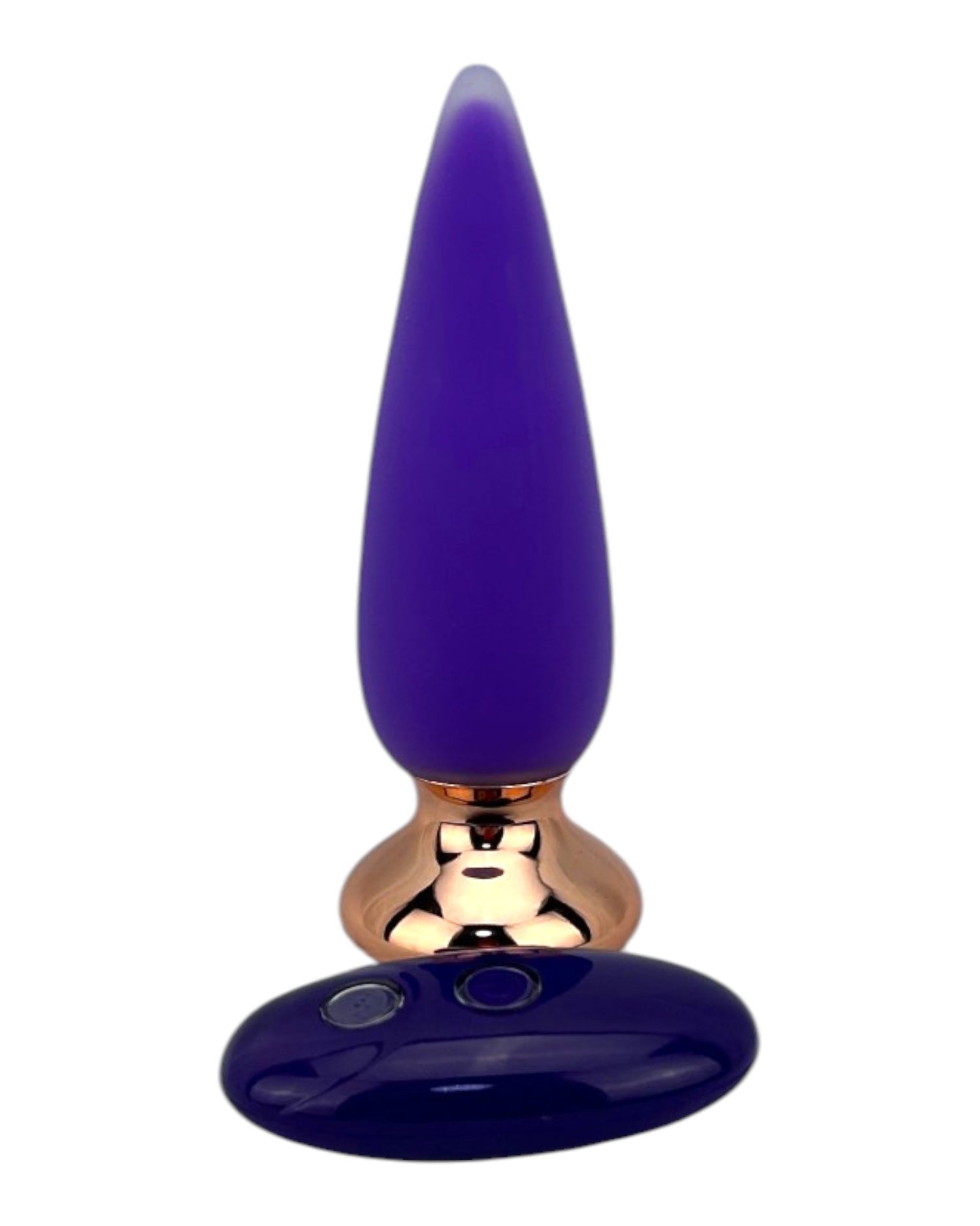 Dilatador anal Pearl Nature de silicón suave con 10 funciones de vibración, diseño elegante y natural de Glow & Vibe.