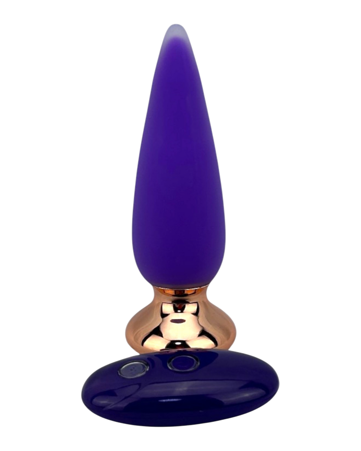 Dilatador anal Pearl Nature de silicón suave con 10 funciones de vibración, diseño elegante y natural de Glow & Vibe.