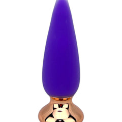Dilatador anal Pearl Nature de silicón suave con 10 funciones de vibración, diseño elegante y natural de Glow & Vibe.