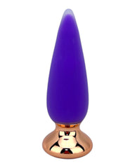 Dilatador anal Pearl Nature de silicón suave con 10 funciones de vibración, diseño elegante y natural de Glow & Vibe.