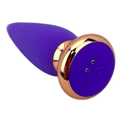 Dilatador anal Pearl Nature de silicón suave con 10 funciones de vibración, diseño elegante y natural de Glow & Vibe.