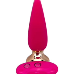 Dilatador anal Pearl Nature de silicón suave con 10 funciones de vibración, diseño elegante y natural de Glow & Vibe.