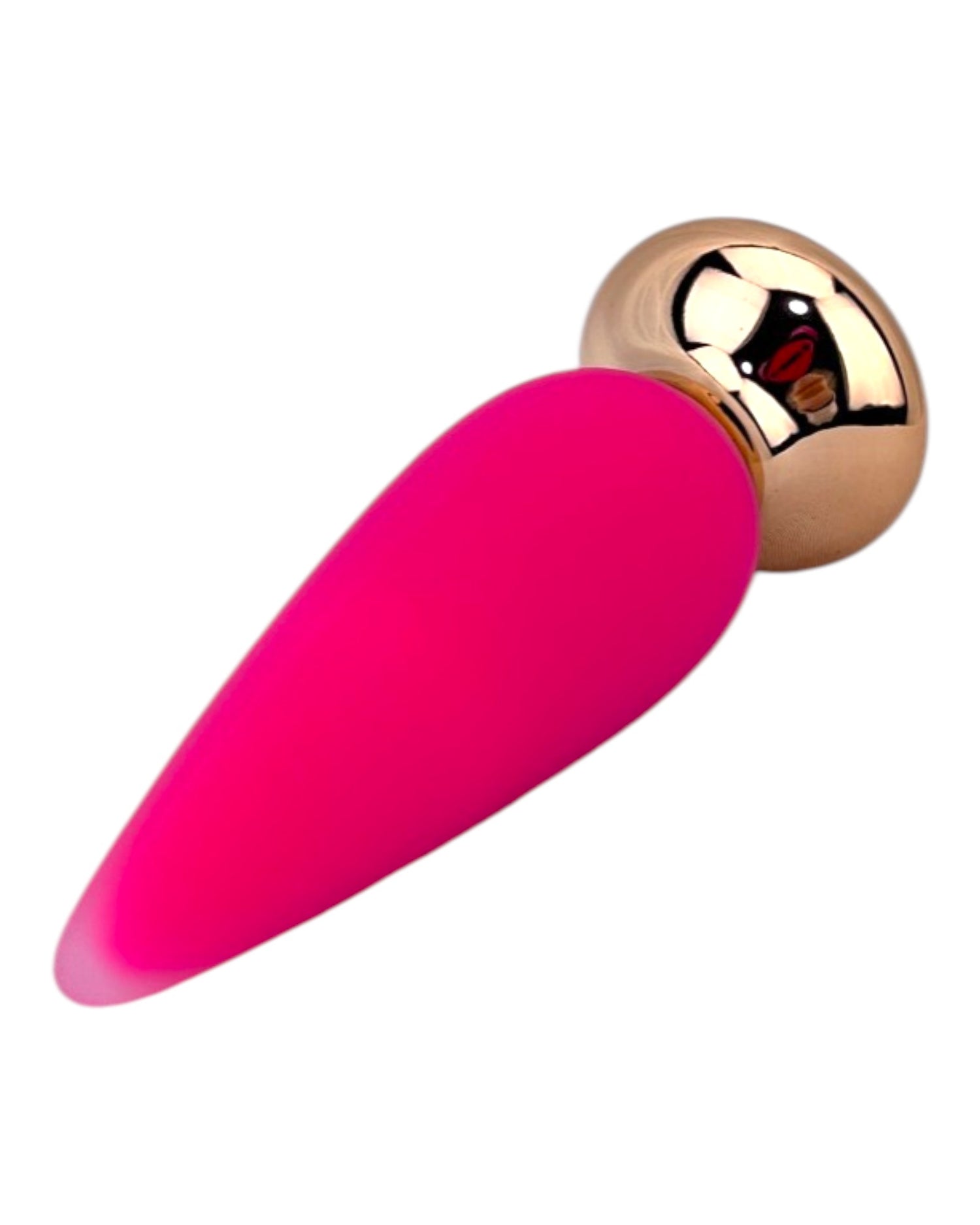 Dilatador anal Pearl Nature de silicón suave con 10 funciones de vibración, diseño elegante y natural de Glow & Vibe.