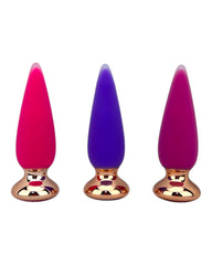 Dilatador anal Pearl Nature de silicón suave con 10 funciones de vibración, diseño elegante y natural de Glow & Vibe.