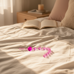 Bolas anales Sexy Balls de gel flexible y texturizado, diseño progresivo y cómodo de Glow & Vibe.
