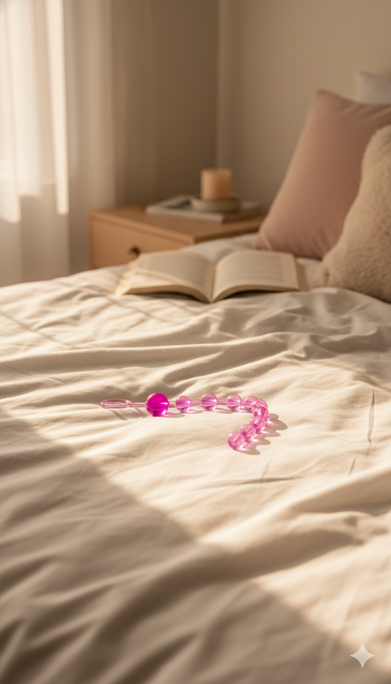 Bolas anales Sexy Balls de gel flexible y texturizado, diseño progresivo y cómodo de Glow & Vibe.
