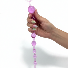 Bolas anales Sexy Balls de gel flexible y texturizado, diseño progresivo y cómodo de Glow & Vibe.