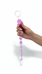 Bolas anales Sexy Balls de gel flexible y texturizado, diseño progresivo y cómodo de Glow & Vibe.