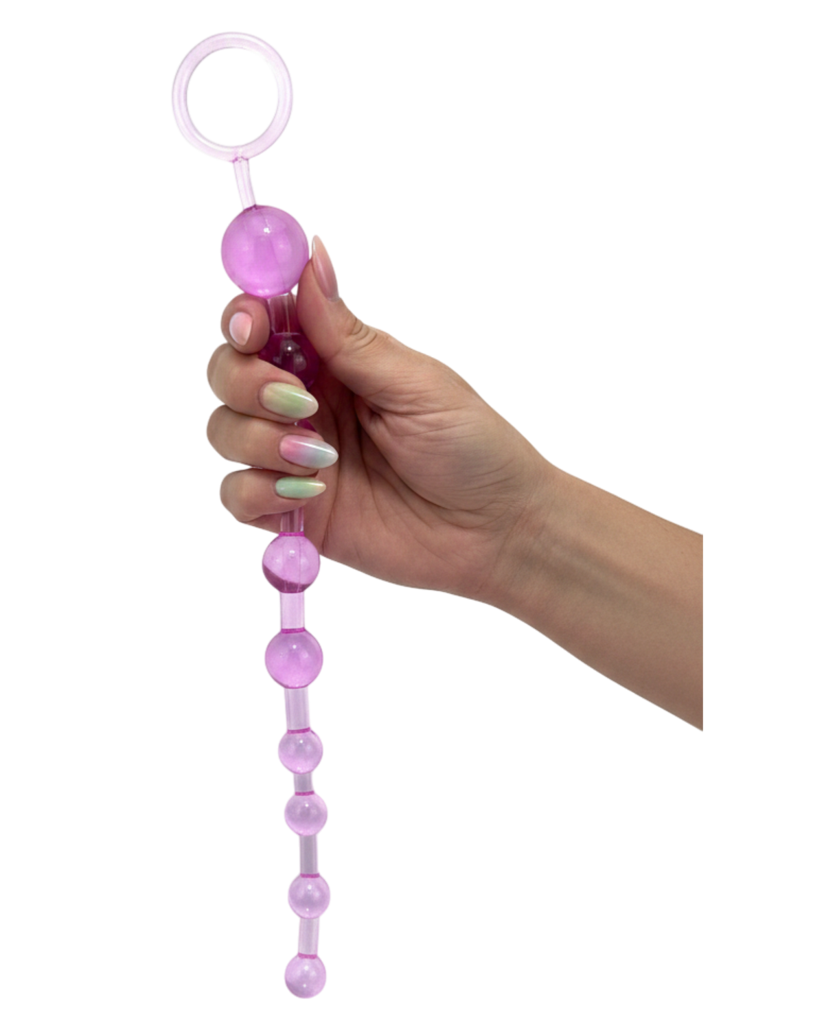 Bolas anales Sexy Balls de gel flexible y texturizado, diseño progresivo y cómodo de Glow & Vibe.