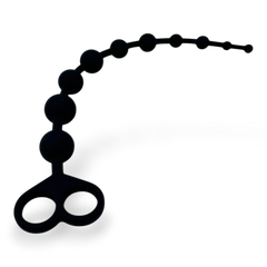 Bolas anales Pearl Beads de silicón suave y flexible, diseño elegante y progresivo de Glow & Vibe.