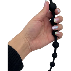Bolas anales Pearl Beads de silicón suave y flexible, diseño elegante y progresivo de Glow & Vibe.