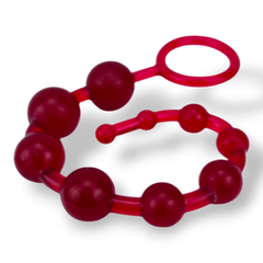 Bolas anales Dragon Balls de gel flexible y texturizado, diseño progresivo y cómodo de Glow & Vibe.