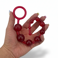 Bolas anales Dragon Balls de gel flexible y texturizado, diseño progresivo y cómodo de Glow & Vibe.