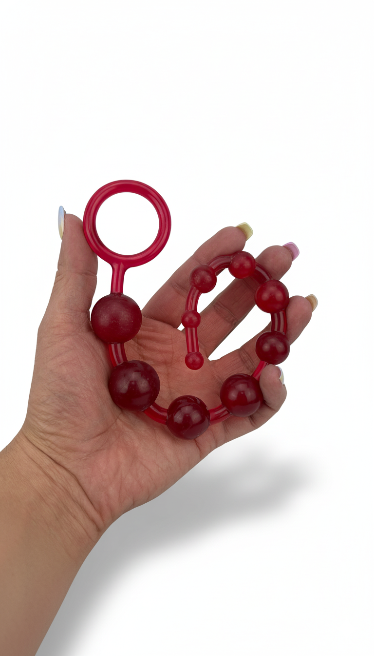 Bolas anales Dragon Balls de gel flexible y texturizado, diseño progresivo y cómodo de Glow & Vibe.