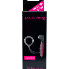 Plug anal Smoke Ring de gel suave con vibración y anillo para pene, doble estimulación Glow & Vibe.