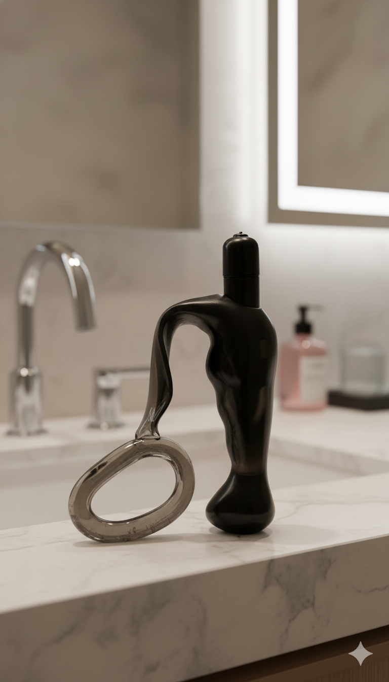 Plug anal Smoke Ring de gel suave con vibración y anillo para pene, doble estimulación Glow & Vibe.