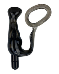 Plug anal Smoke Ring de gel suave con vibración y anillo para pene, doble estimulación Glow & Vibe.